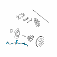 OEM 2008 Chevrolet Silverado 2500 HD Brake Hose Diagram - 15921148