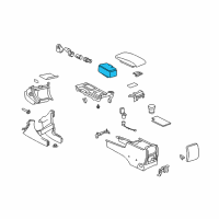 OEM Toyota Cup Holder Diagram - 55620-AA031