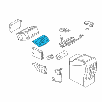 OEM 2014 Ford C-Max Hazard Warning Switches Diagram - DJ5Z18C858BA