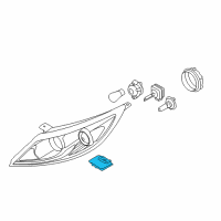 OEM 2015 Kia Sportage Ballast Assembly-Headlamp Diagram - 921903L100