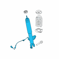 OEM 2013 Lincoln MKS Shock Diagram - DA5Z-18125-E