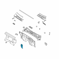 OEM 2003 Nissan Xterra INSULATOR-Dash Lower, LH Diagram - 67895-8B400