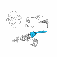 OEM 1998 Toyota Tacoma Wiper Switch Diagram - 84652-04090