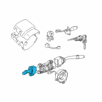 OEM 2000 Toyota RAV4 Headlamp Dimmer Switch Diagram - 84140-02020