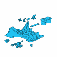 OEM 2018 Chevrolet Tahoe Console Assembly Diagram - 84127564