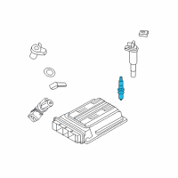 OEM 2012 BMW X6 Spark Plug, High Power Diagram - 12-12-0-037-581