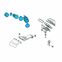 OEM Hyundai Santa Fe Hose Assembly-Air Intake Diagram - 28130-C5450