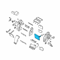 OEM Kia Sorento Core & Seal Assembly-Evaporator Diagram - 971391U010