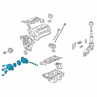 OEM 2005 Cadillac CTS Oil Pump Diagram - 12640448