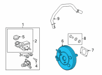 OEM Hyundai Tucson BOOSTER ASSY-BRAKE Diagram - 59110-CW200