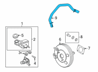 OEM Hyundai Tucson HOSE ASSY-BRAKE BOOSTER VACUUM Diagram - 59130-N9000