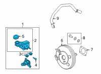 OEM 2022 Hyundai Tucson CYLINDER ASSY-BRAKE MASTER Diagram - 58510-N9200