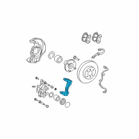 OEM 2004 Toyota Corolla Caliper Mount Diagram - 47721-02141