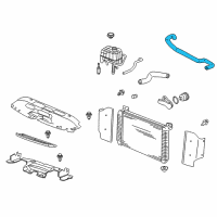 OEM 2007 Chevrolet Silverado 1500 Classic Upper Hose Diagram - 15179498