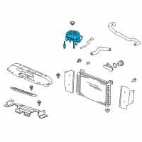 OEM 2004 Cadillac Escalade EXT Recovery Tank Diagram - 19353731