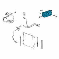 OEM 2018 Buick Regal Sportback Compressor Diagram - 23422341