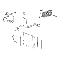 OEM Chevrolet Water Pump Stud Diagram - 89018617