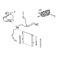 OEM Cadillac CT5 Water Pump Stud Diagram - 89018617