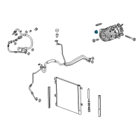 OEM 2022 Chevrolet Trax Inverter Nut Diagram - 11546377