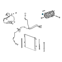 OEM 2017 Chevrolet Bolt EV Inverter Nut Diagram - 11546377