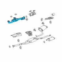 OEM Honda Accord Crosstour Pipe A, Exhuast Diagram - 18210-TP7-A01