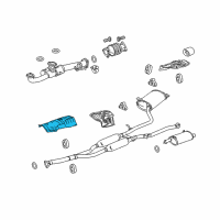 OEM 2013 Honda Crosstour Plate A, FR. Floor Heat Baffle Diagram - 74601-TP7-A00