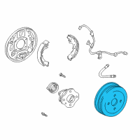 OEM 2005 Toyota Echo Drum Diagram - 42431-52011