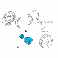 OEM Scion xA Hub & Bearing Diagram - 42450-52021