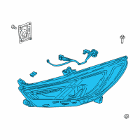 OEM 2019 Buick Enclave HEADLAMP ASM-FRT Diagram - 84876203