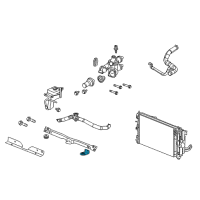 OEM Dodge Bracket-Cooling Module Diagram - 5115779AA