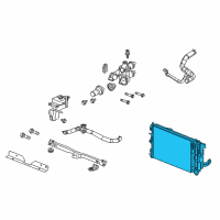 OEM 2013 Jeep Compass Engine Cooling Radiator Diagram - 5191286AB