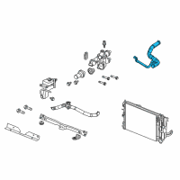 OEM Dodge Caliber Hose-Radiator Outlet Diagram - 5058413AE