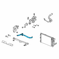 OEM 2013 Jeep Compass Hose-Radiator Inlet Diagram - 5058172AJ