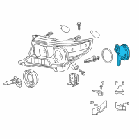 OEM Lexus LS600h Computer Sub-Assembly, HEADLAMP Diagram - 81107-60F10