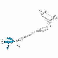 OEM 2015 Ford Escape Converter & Pipe Diagram - CV6Z-5E212-F