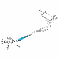 OEM 2014 Ford Escape Front Muffler Diagram - CV6Z-5230-S