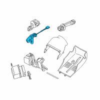 OEM 1999 BMW 750iL Switch Adjuster Steering Column Diagram - 61-31-8-352-849