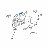 OEM Lincoln Aviator Handle, Outside Diagram - 1L2Z-7822404-CAD