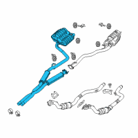 OEM 2020 Dodge Charger MUFFLER-Exhaust Diagram - 68271448AB