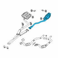 OEM 2019 Dodge Charger MUFFLER-Exhaust Diagram - 68271449AB