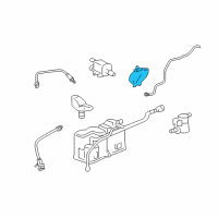 OEM 2008 Saturn Aura Purge Valve Bracket Diagram - 12579283