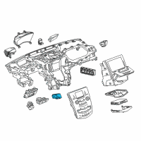 OEM 2014 Cadillac CTS Start Button Diagram - 84255053