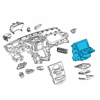 OEM Cadillac CTS Dash Control Unit Diagram - 84602096