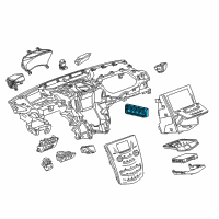 OEM 2013 Cadillac ATS Dash Control Unit Diagram - 13589030