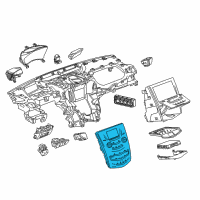 OEM 2018 Cadillac ATS Control Asm-Amplitude Modulation/Frequency Modulation Stereo Radio Diagram - 23283475