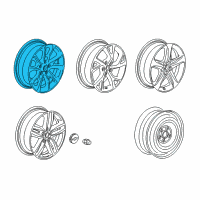 OEM 2019 Chevrolet Equinox Wheel, Alloy Diagram - 84732097