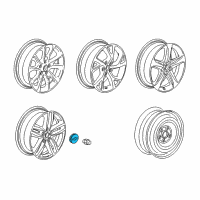 OEM Chevrolet Equinox Center Cap Diagram - 84566465