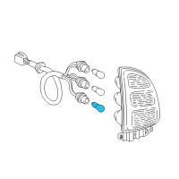 OEM Scion xD Stoplamp Bulb Diagram - 90981-13043