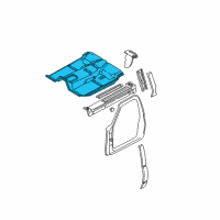 OEM 2000 GMC C3500 Panel Asm-Floor Diagram - 15705581