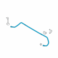 OEM Lincoln MKX Stabilizer Bar Diagram - 7T4Z-5A772-BA